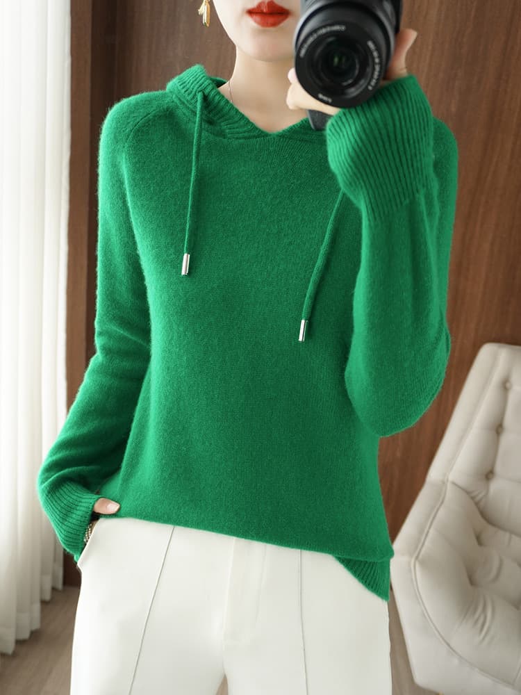 (Cross-border trading), demi-season knitted hoody, sweater, jacket, oversize 4