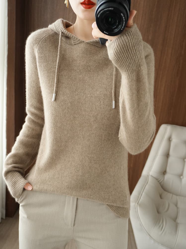 (Cross-border trading), demi-season knitted hoody, sweater, jacket, oversize 5
