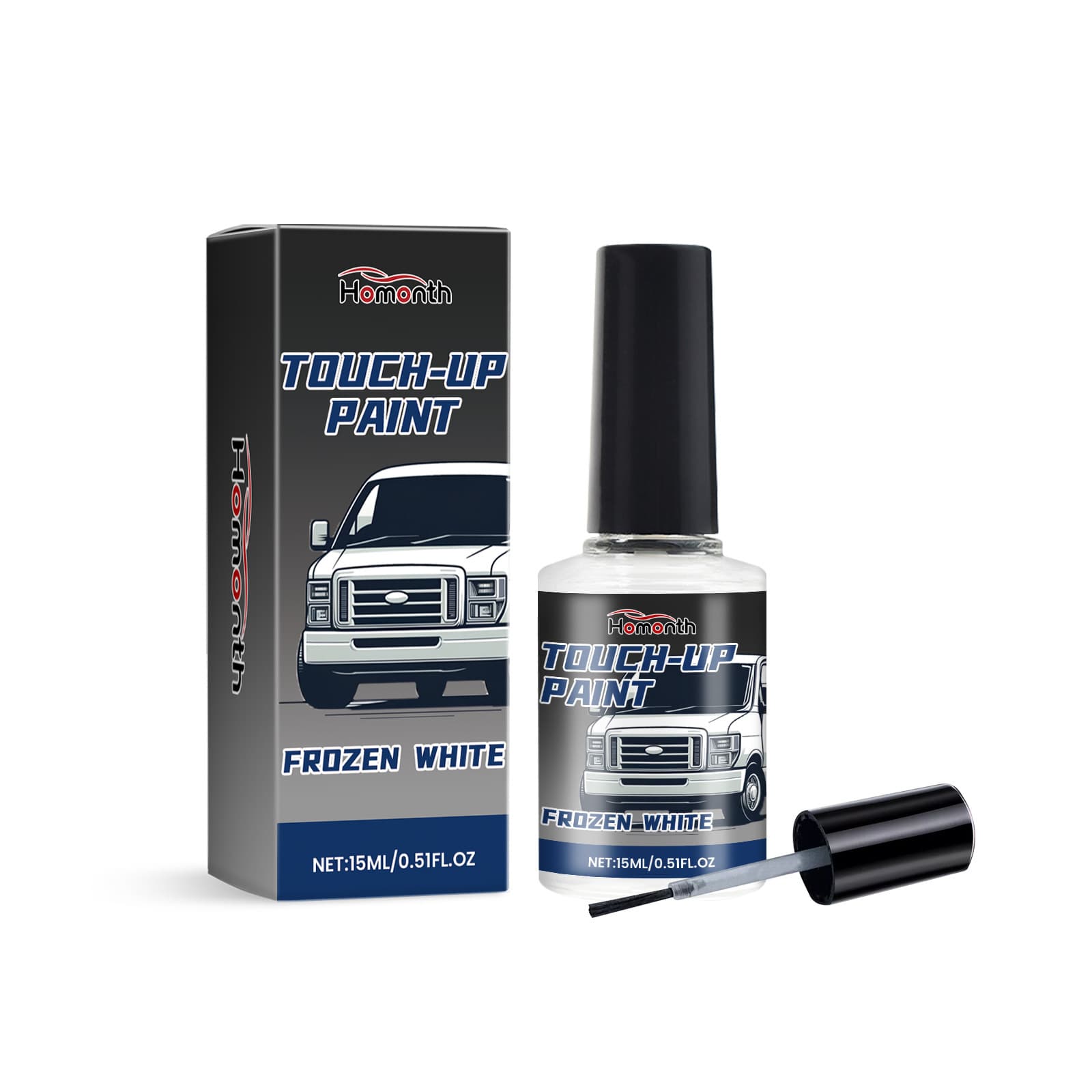 Homonth Car white touch-up care Car self-paint scratch care touch-up paint for pearl white cars 5