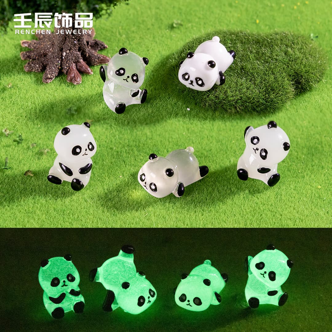 Micro landscape, realistic cute doll with accessories, with little bears, panda, DIY 4
