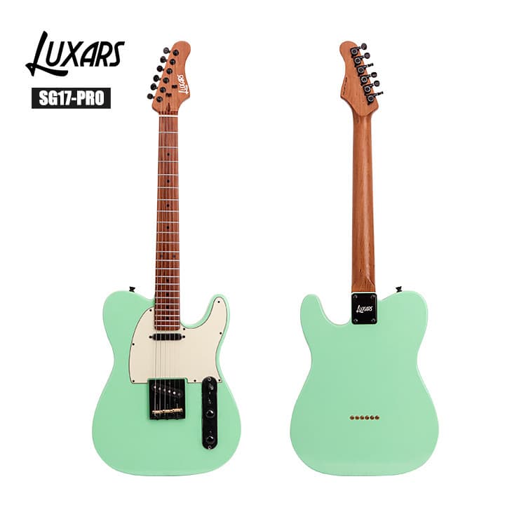 New high-end TL electric guitar SG17-PRO carbon roasted maple new design round product silk silk guitar 2