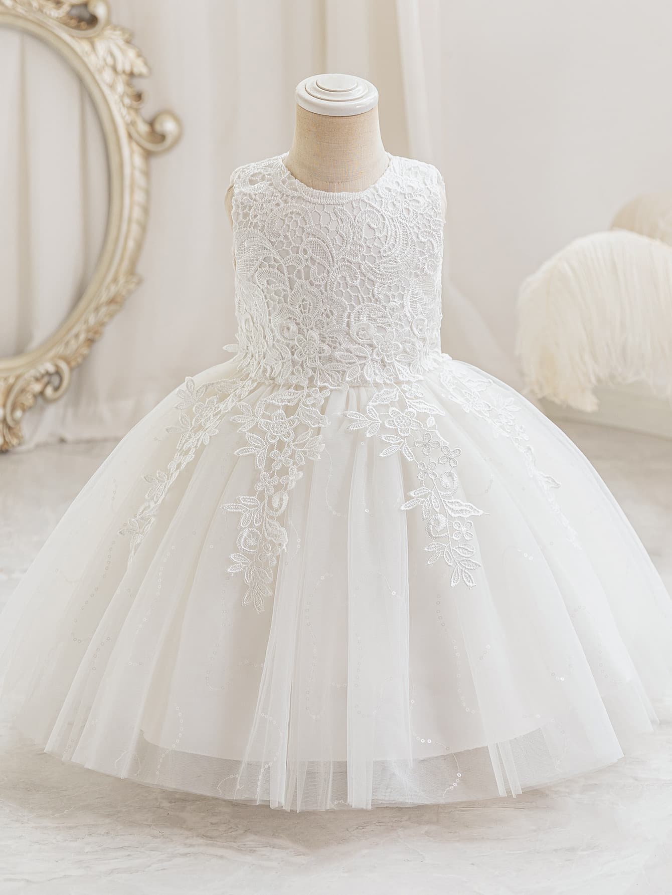 (Cross-border trading), white girl's skirt, suit, evening dress, tulle, (Physicals) 2