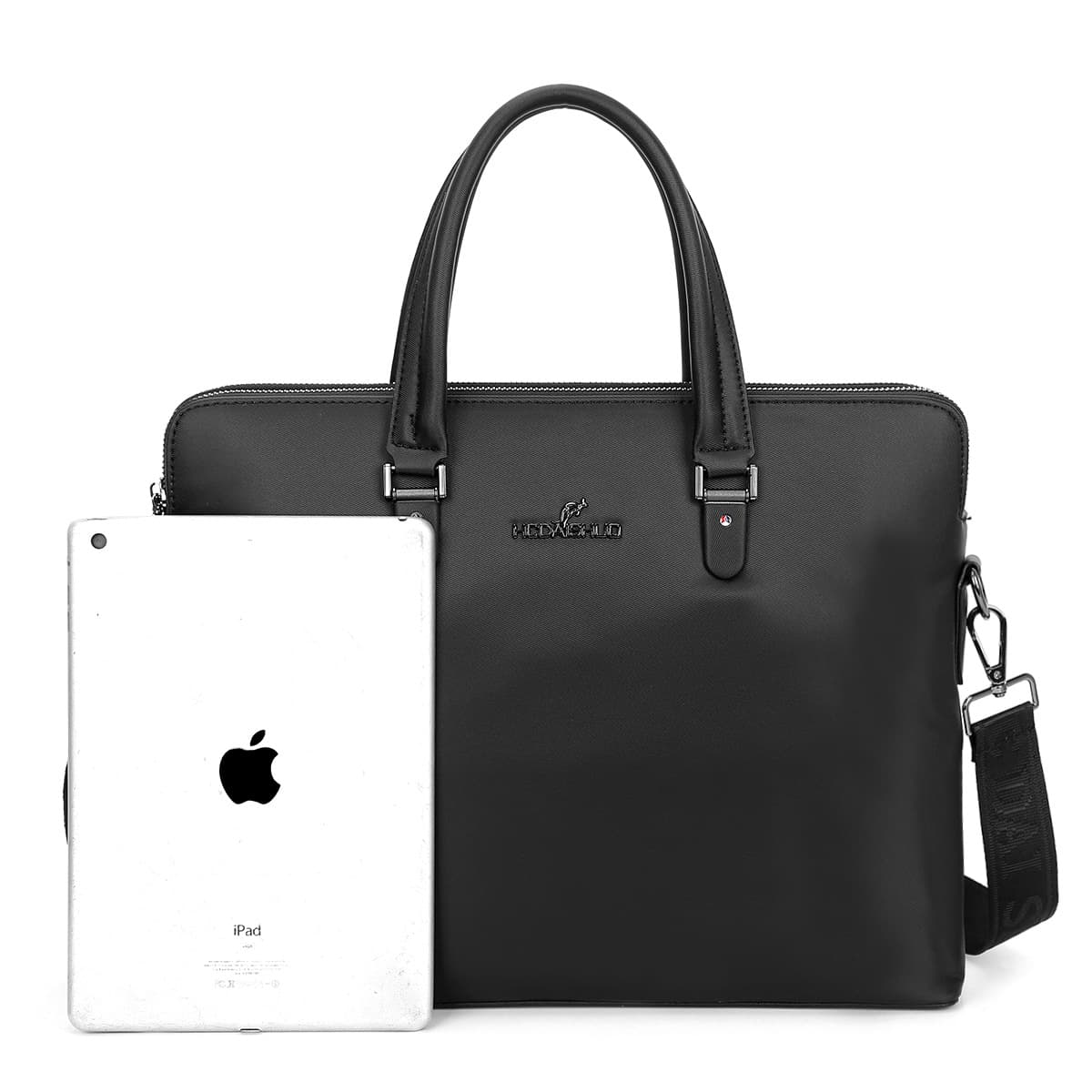 Men's handheld purse for documents, capacious linen bag for folders 2