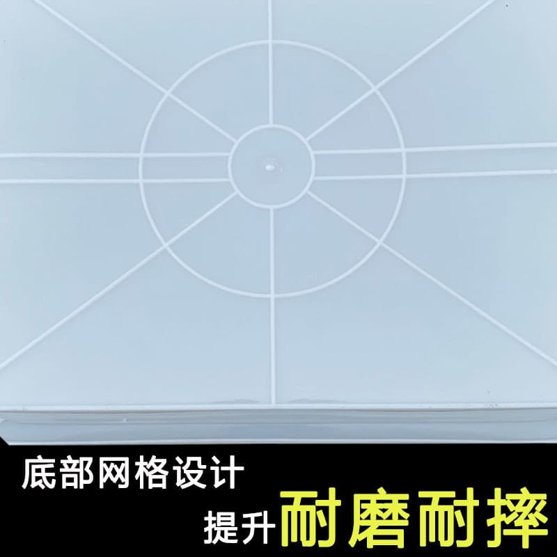 White rectangular stand for commercial use, storage box, increased thickness 2
