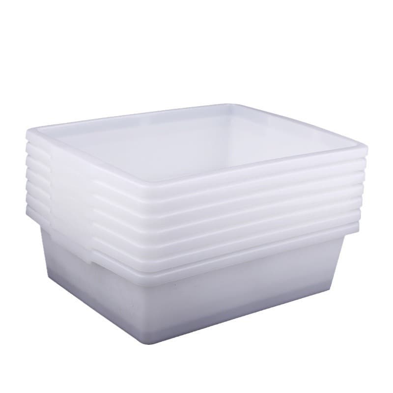 White rectangular stand for commercial use, storage box, increased thickness 5
