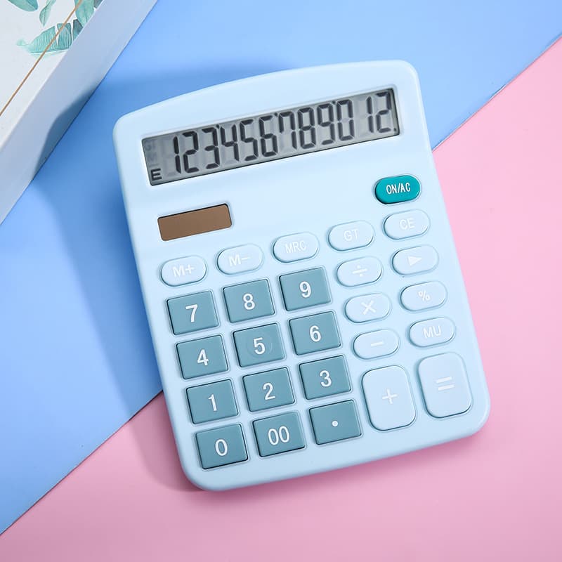 Color 837 Solar Energy Calculator 12 -bit dual -power student office financial meeting desktop computer manufacturers wholesale 2