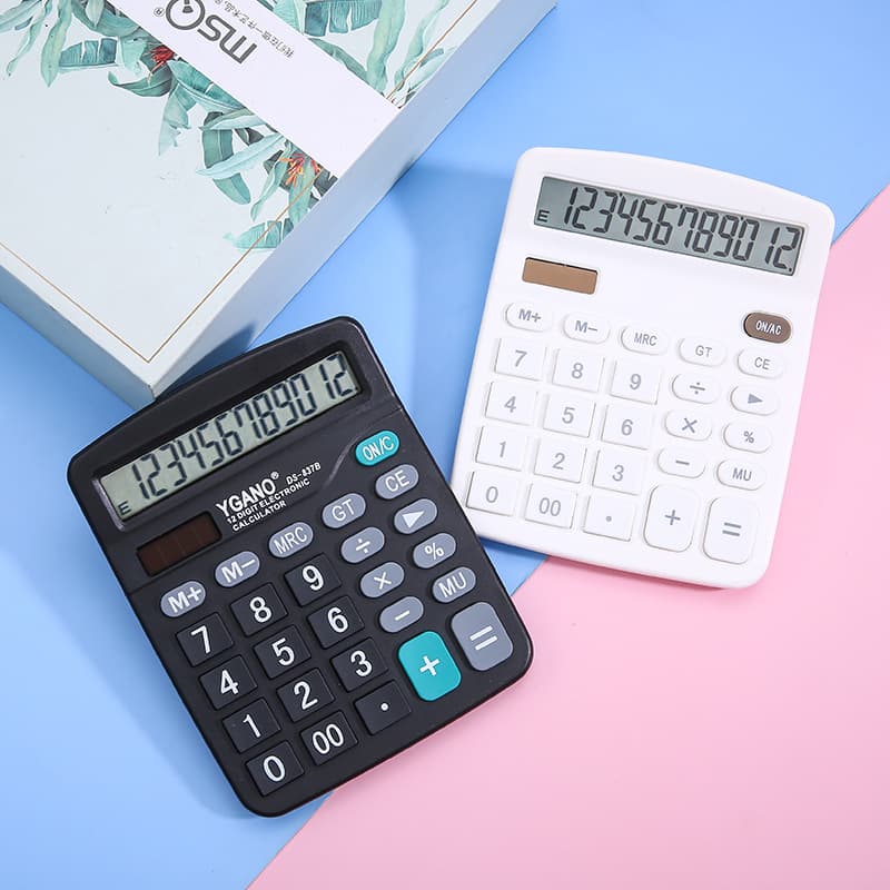 Color 837 Solar Energy Calculator 12 -bit dual -power student office financial meeting desktop computer manufacturers wholesale 4