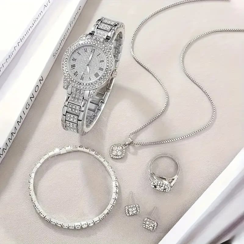 (Cross-border trading), set, fashionable women's watch, quartz watches 4