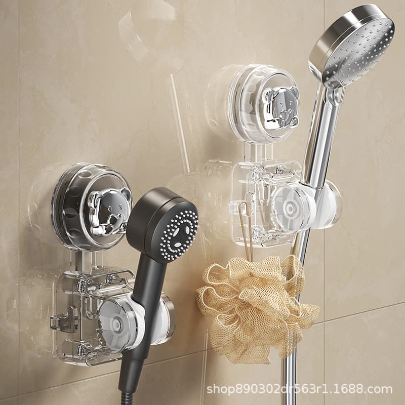 Pole -free shower stent can move the suction cup fixed artifact shower head bracket, shower shower fixed bathroom 1