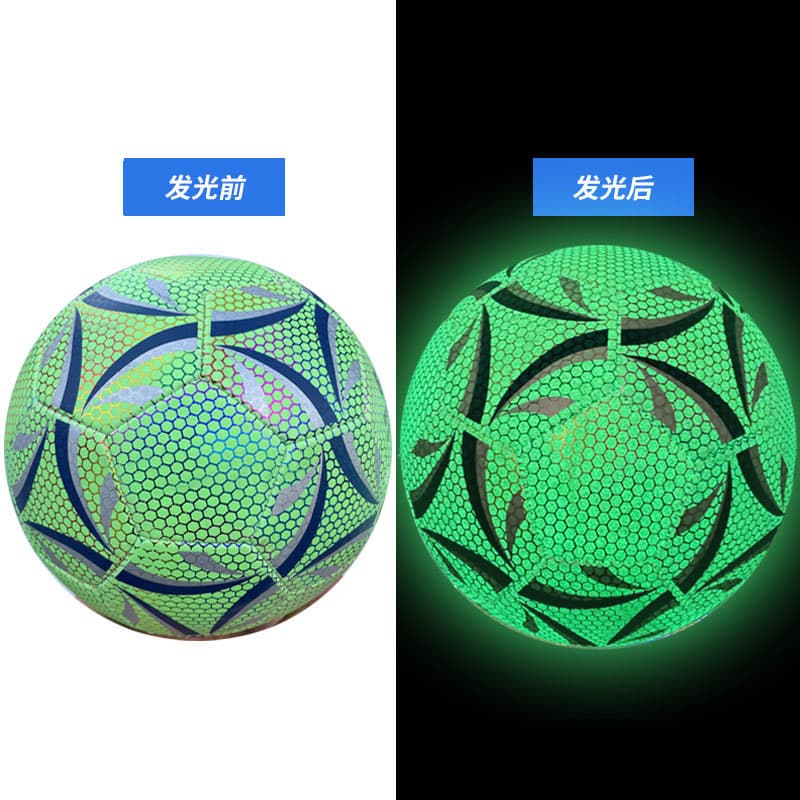 Cross-border reflective football No. 5 student fluorescent football competition training glowing football gift luminous football wholesale 4