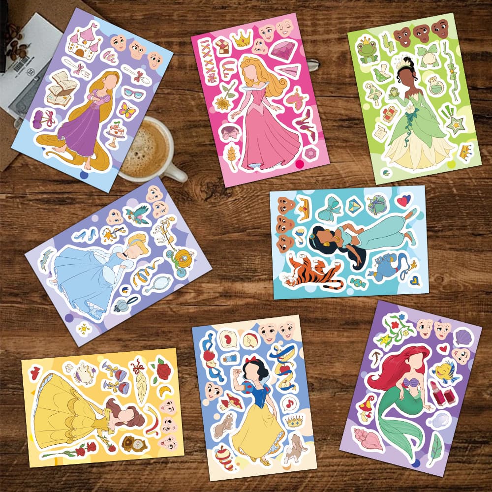 (Cross-border trading), cartoon children's smart toy, brainteaser, waterproof sticker 3