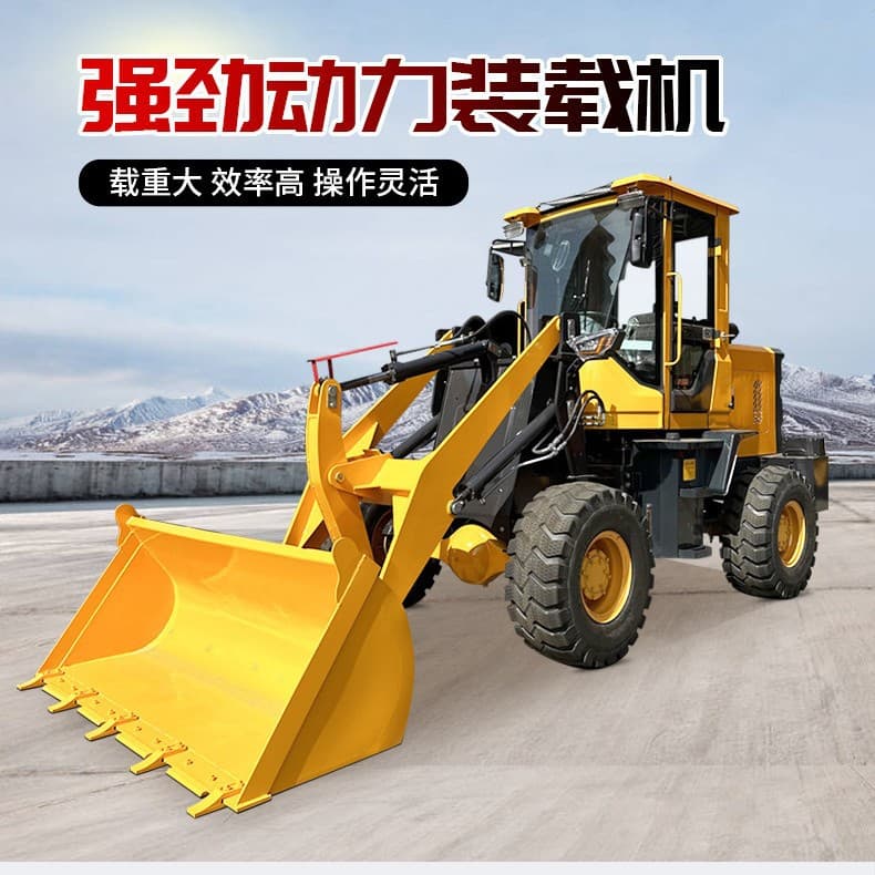 Engineering loader construction site engineering forklift multifunctional small earth -loading machine Agricultural small anti -vehicle 2