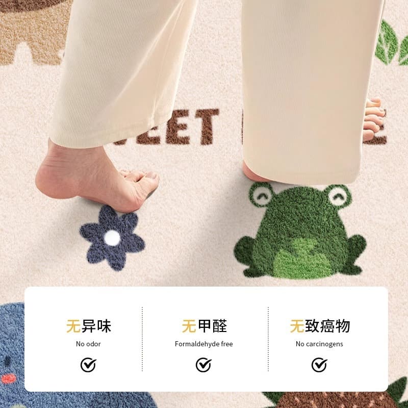 Children's waterproof disposable erasable cartoon carpet for living room for bed 3