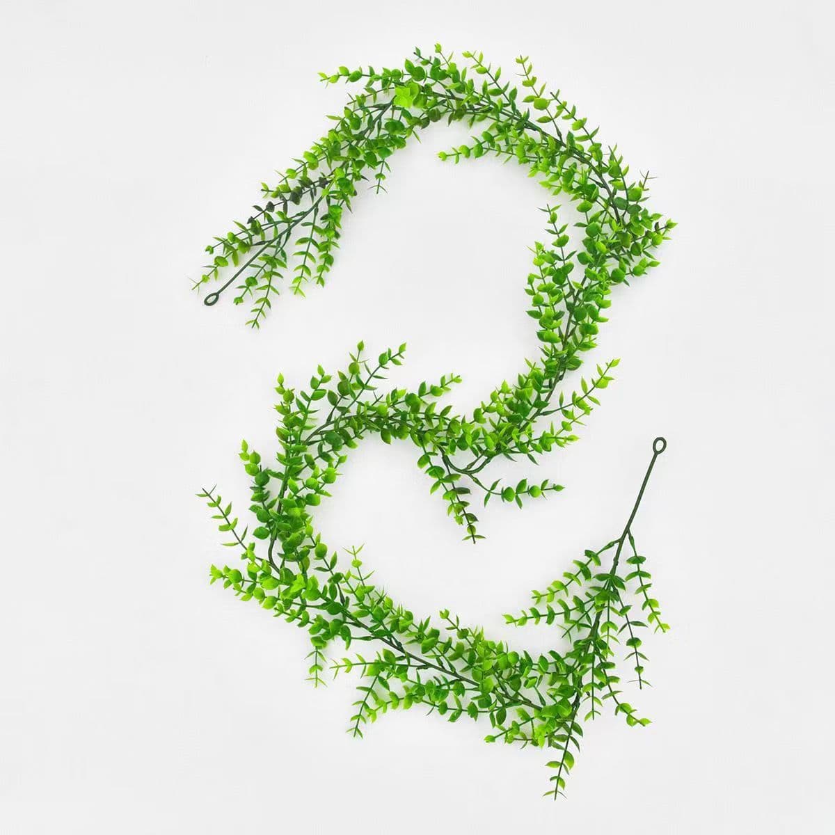 Amazon artificial green plants artificial flowers camellia eucalyptus wreath vines ins eucalyptus wall-mounted plant rattan 4