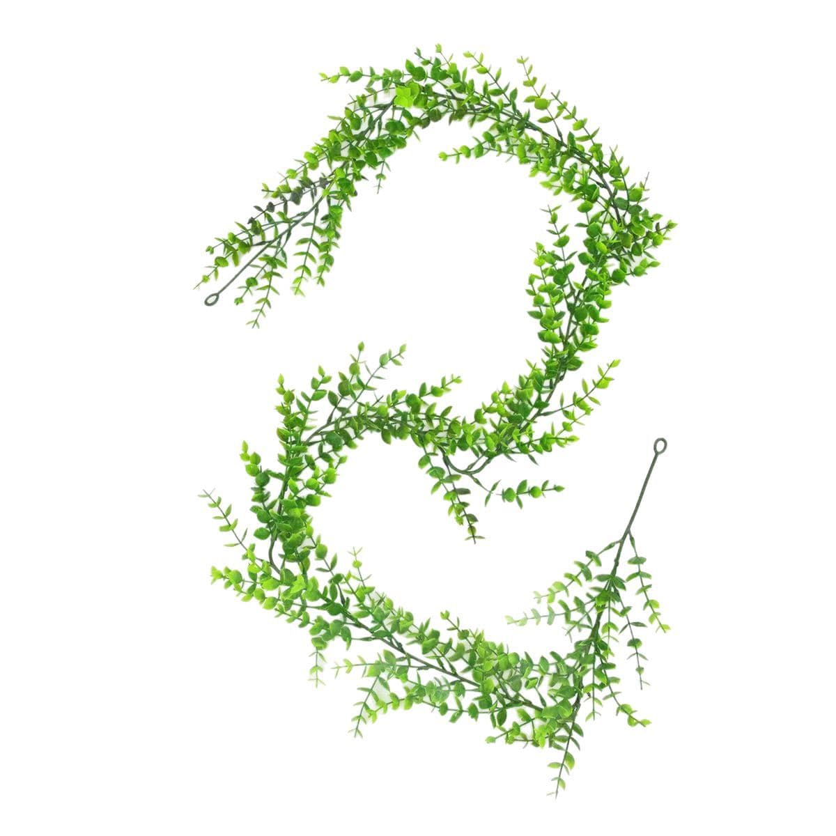 Amazon artificial green plants artificial flowers camellia eucalyptus wreath vines ins eucalyptus wall-mounted plant rattan 5