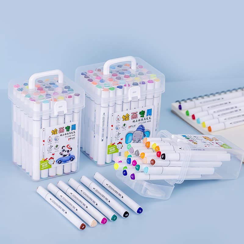 Marker, children's art set, crayons for students, 12 colors, 24 colors, washable