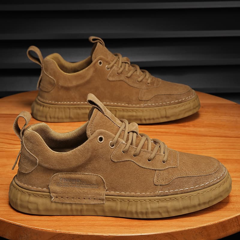 Work men's shoes for autumn construction site labor protection flat shoes thick-soled men's casual work shoes non-slip and wear-resistant 3