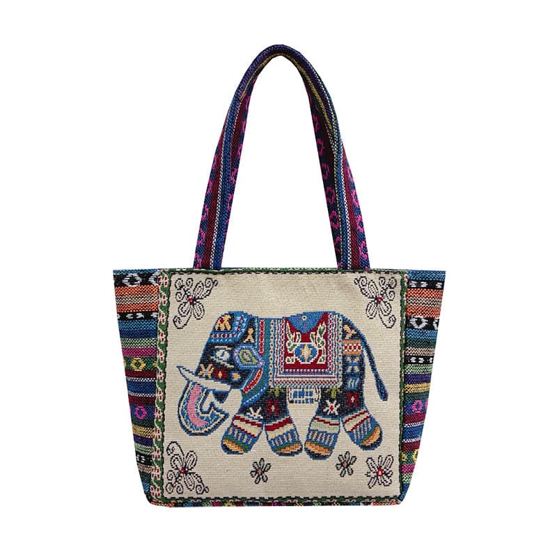 (Wholesale), ethnic shoulder bag, lunch box bag for mother and baby, with embroidery, ethnic style 5