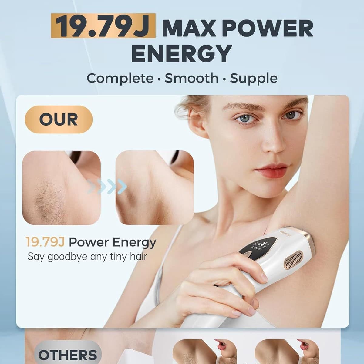 [IPL Laser Hair Removal for Women and Men, Ice-Cooling Laser] 2