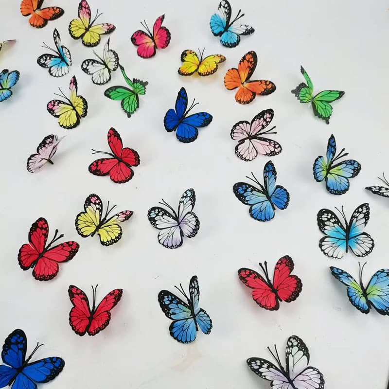晓渝仿真花 Fake flowers butterfly Flower Home Decoration Butterfly Flower Bouquet Spot Source of Nordic Hair Source Factory wholesale 1