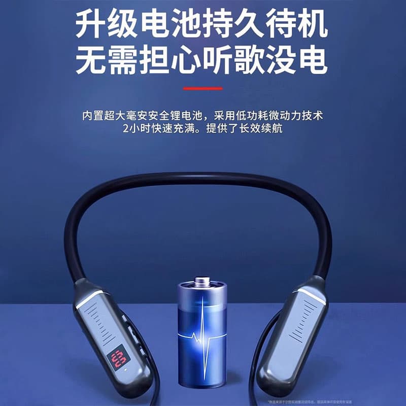 2025 new in-ear headphones Bluetooth ultra-long battery life sports true wireless Bluetooth headphones neck hanging style 2