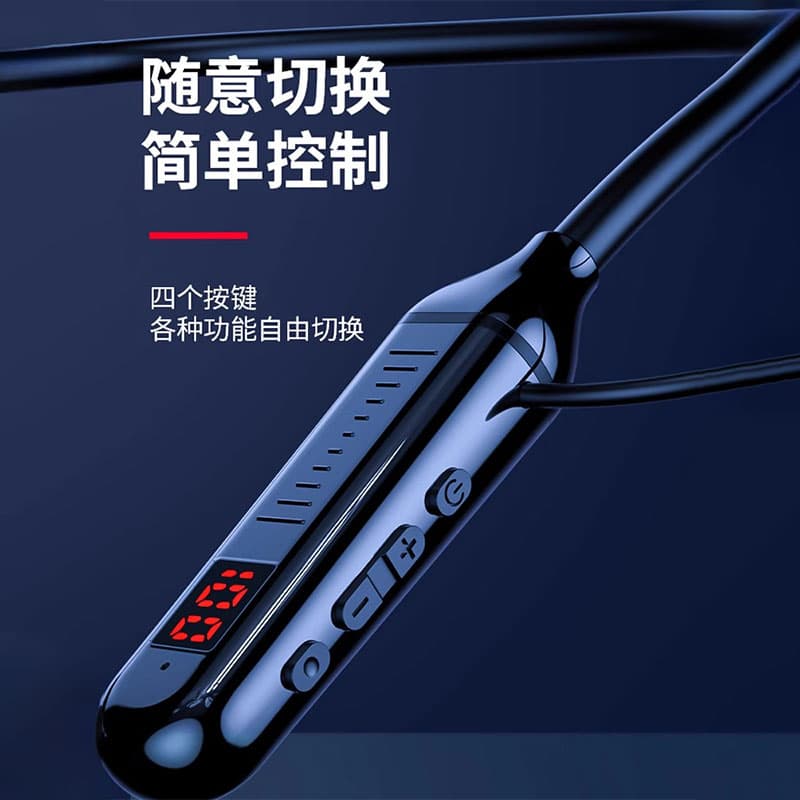2025 new in-ear headphones Bluetooth ultra-long battery life sports true wireless Bluetooth headphones neck hanging style 3
