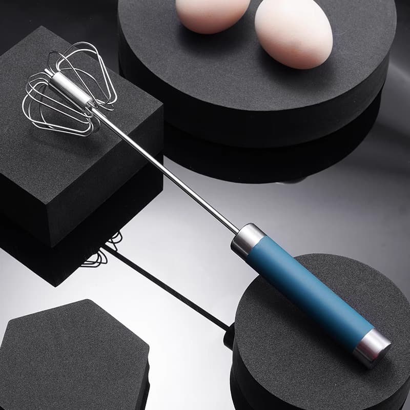 Semi -automatic eggplant baking egg cream cablers home stainless steel dump eggs, egg stick, manual mixer 3