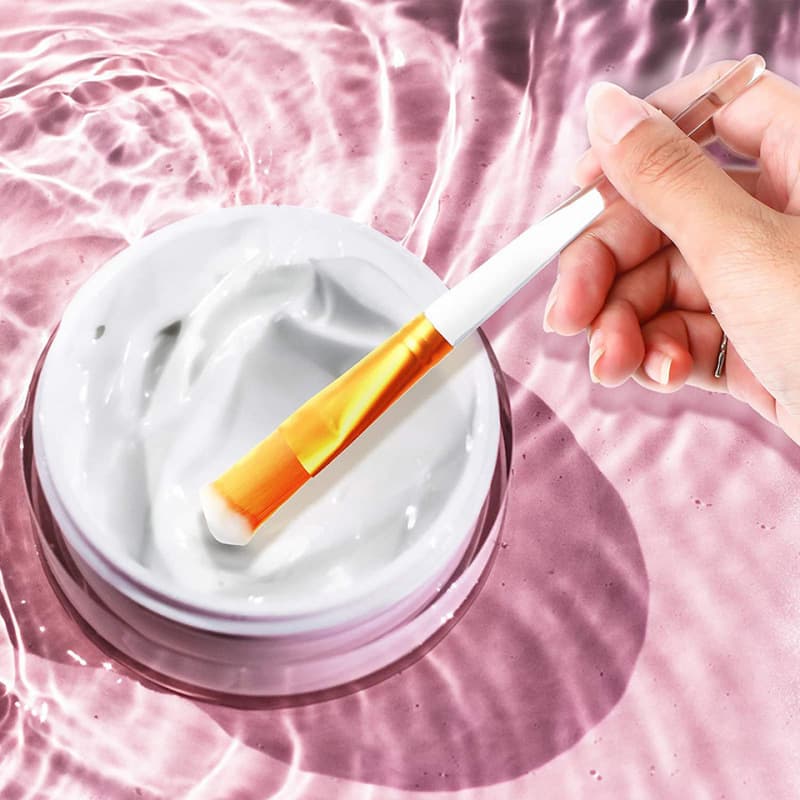 Cosmetic face mask, brush for skin care, easy application, for beauty salons, for beginners 5