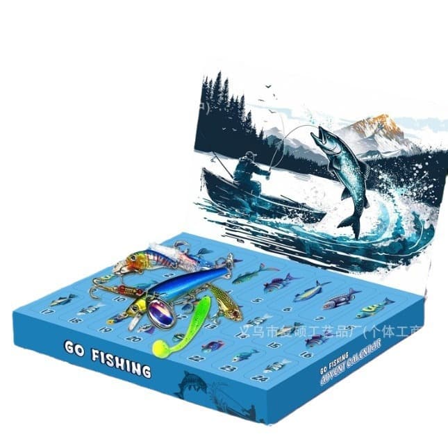 24 Days Christmas Countdown Fish Tackle Set Advent 5