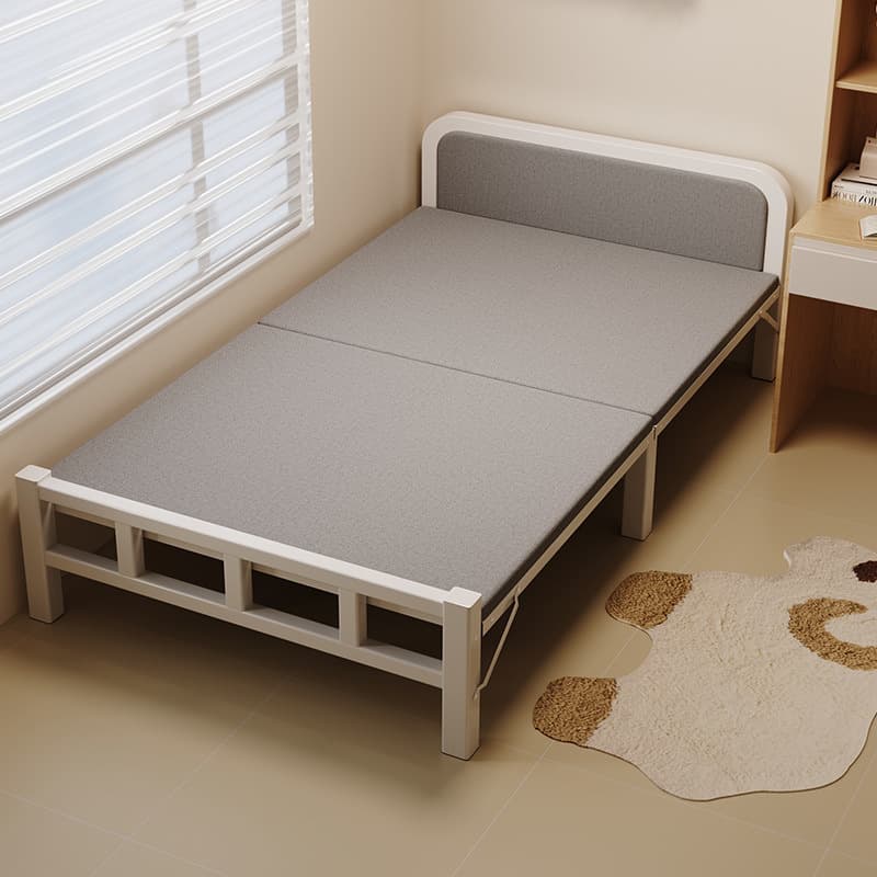 Reinforced folding bed Single bed Simple Office Local Napkarian Dormitory Dormitory Litto Bed House Staying House Staying Iron bed 2