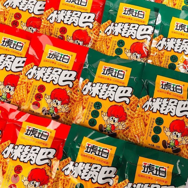 琥珀 Pot crumb 22g independent packaging nostalgic snack office snack pot crumb wholesale 3