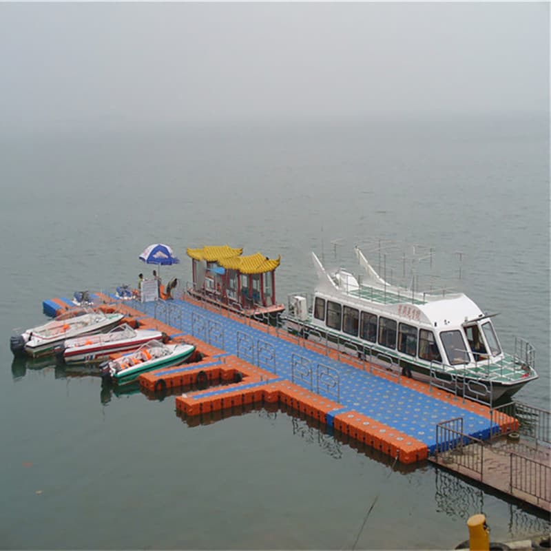 Dragon Boat Pier Fishing Platform Water Float Plastic Float Bucket Float Box Yacht Dragon Boat Pier Motorboat Mooring 3