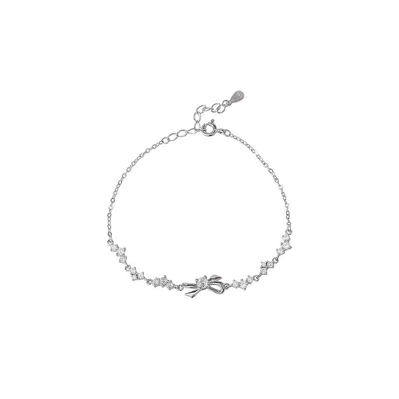 Sophisticated bracelet with bow, jewelry, light luxury style, high-end 5