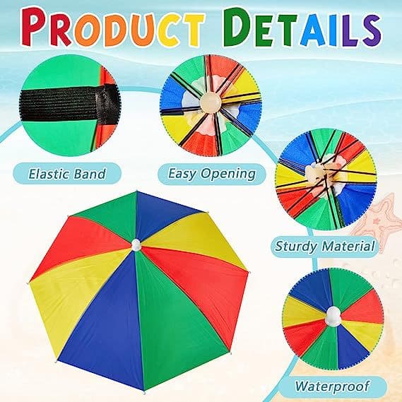 Sunscreen hat umbrella 69 large -scale umbrella ground umbrella hat Rainbow advertisement umbrella hat umbrella fishing umbrella fishing hats 3