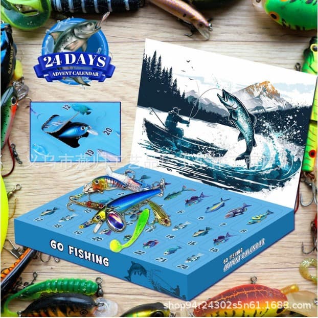 24 Days Christmas Countdown Fish Tackle Set 4