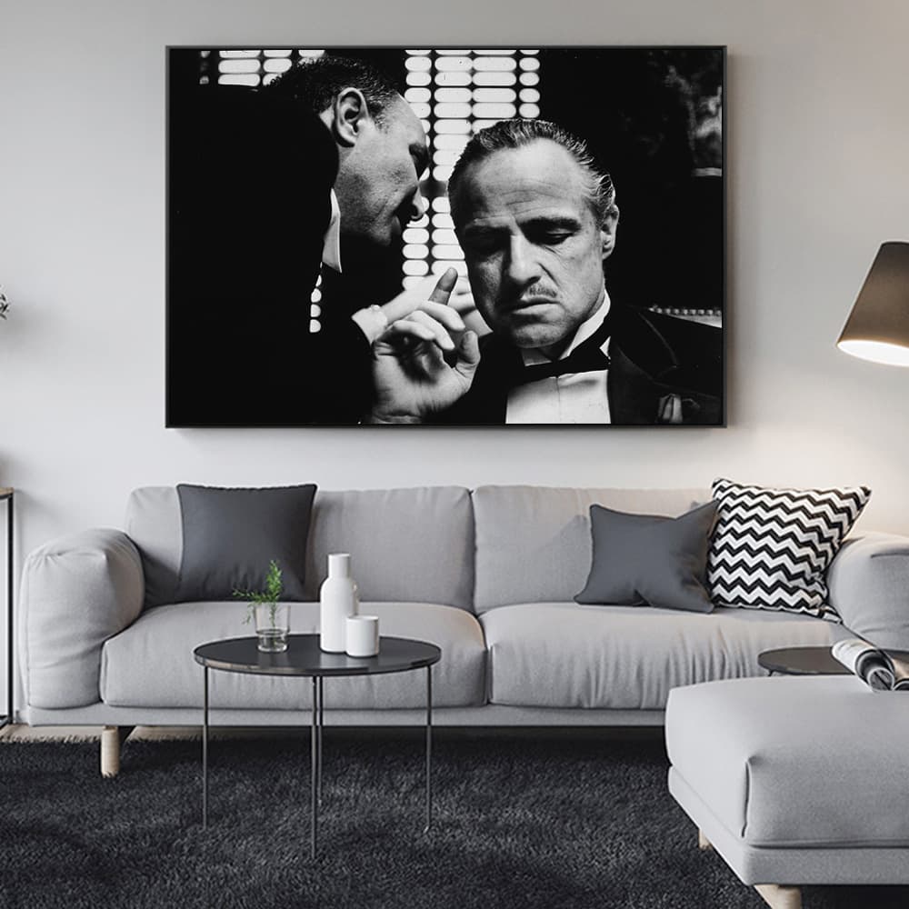 Modern movie poster and print wall art canvas painting Marlon Brando Godfather decoration painting