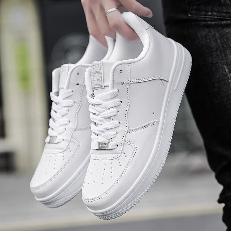 Classic low sports white shoes for men and women low-cut for leisure, for beloved