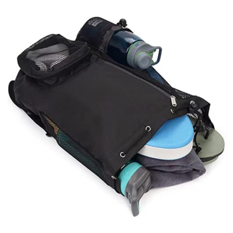 Beach backpack for swimming, equipment for gym, new collection, drawstring 4