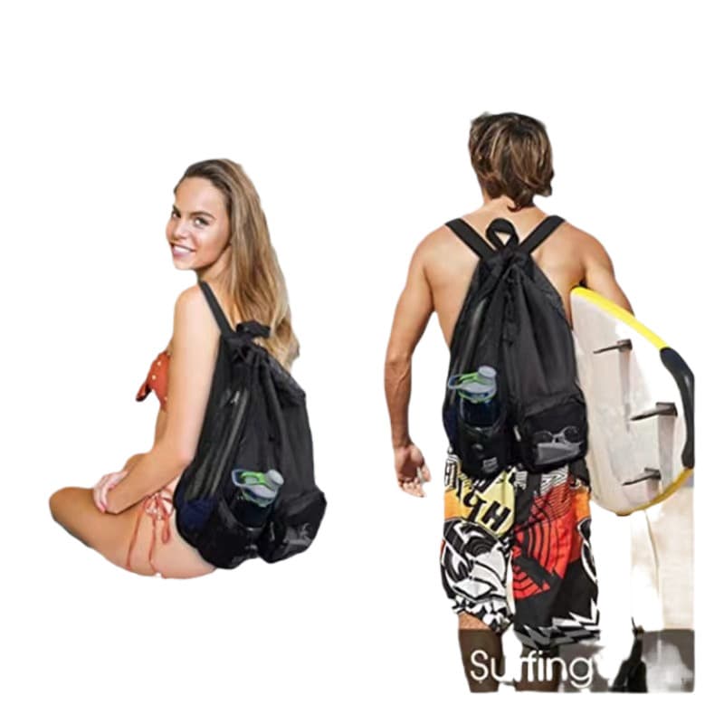 Beach backpack for swimming, equipment for gym, new collection, drawstring 5