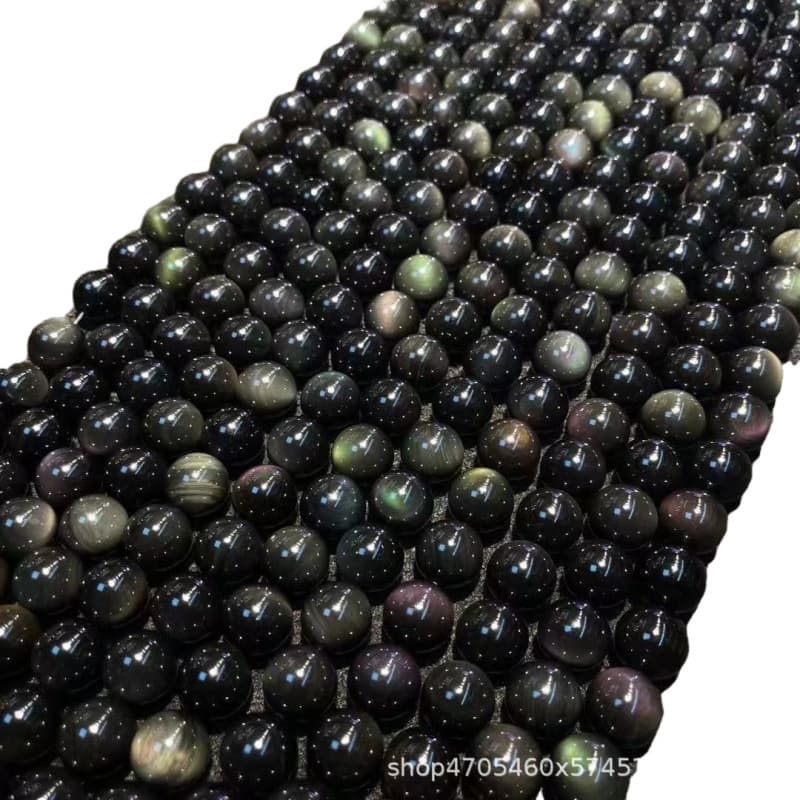 Color Salva Black Bracelet Black Yaoshi Boutique Bracelet Couple Scenic Area Electric Carpet E -commerce Live Natural Rainbow Eye 5