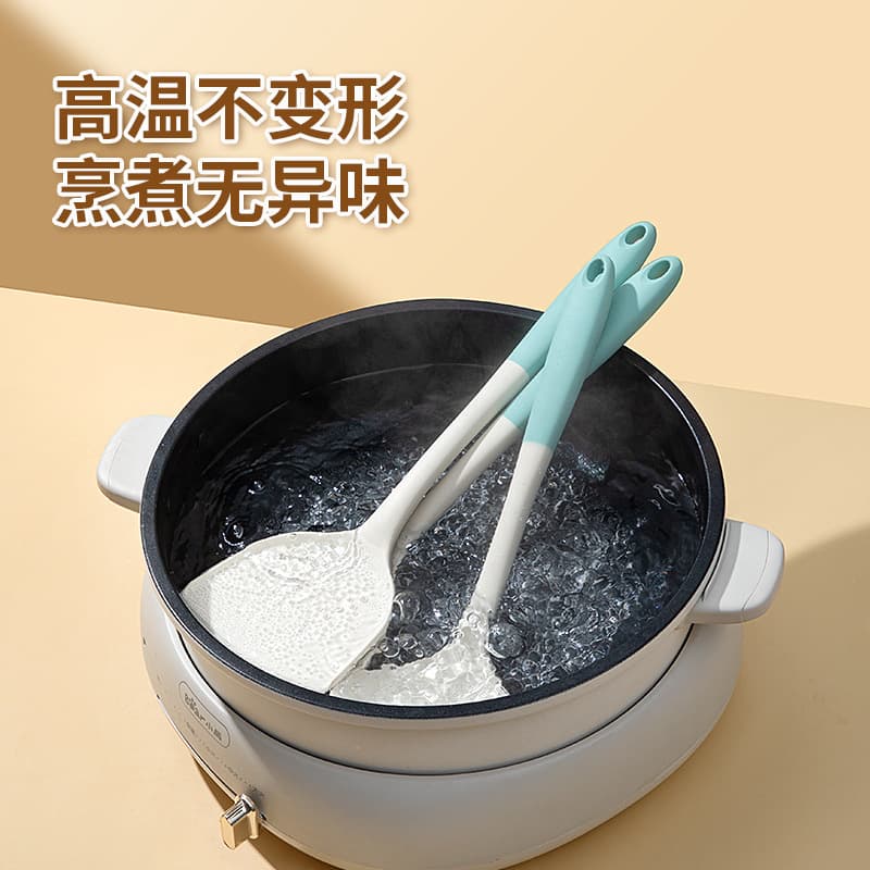Food grade silicone spatula, non-stick pot, special spatula, high temperature resistance, pot protection, cooking spatula, soup spoon, food grade certification 3