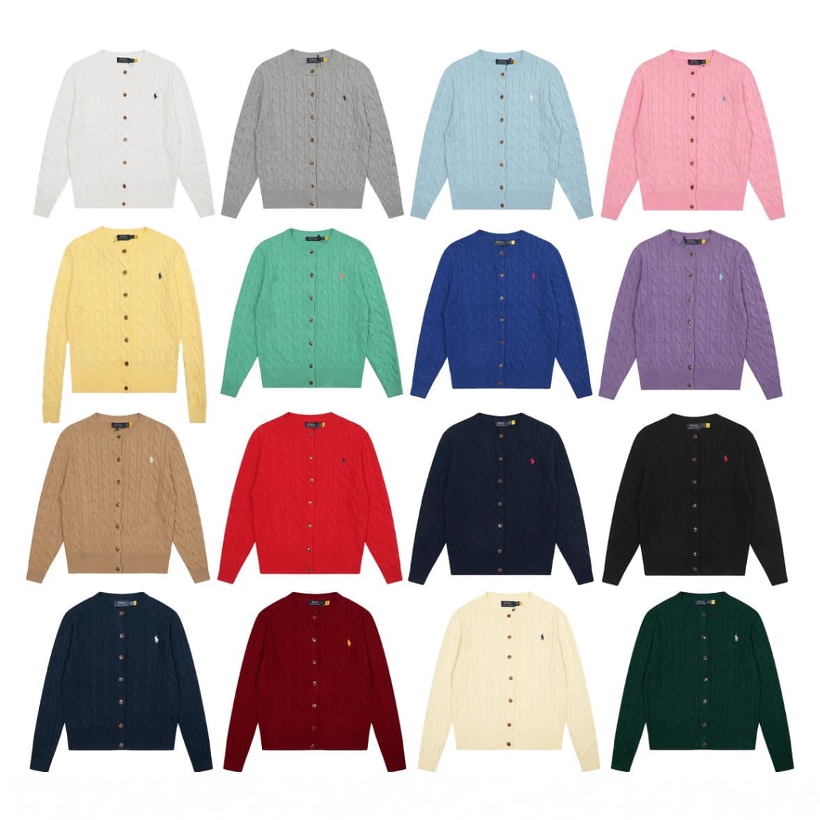 (Cross-border trading), pony, long-sleeve with a round collar, cardigan, with embroidery, city style 1