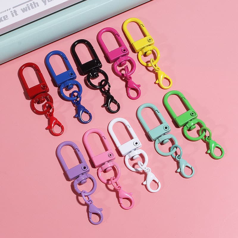 Rotating golden keychain, accessory with accessories, doll, pendant, DIY 3