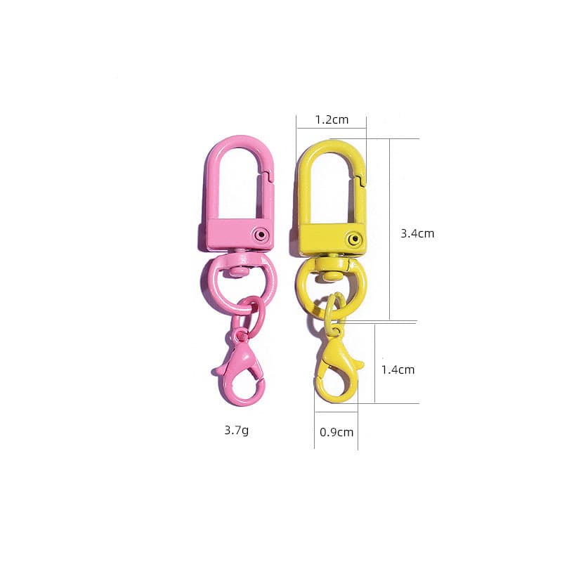 Rotating golden keychain, accessory with accessories, doll, pendant, DIY 4