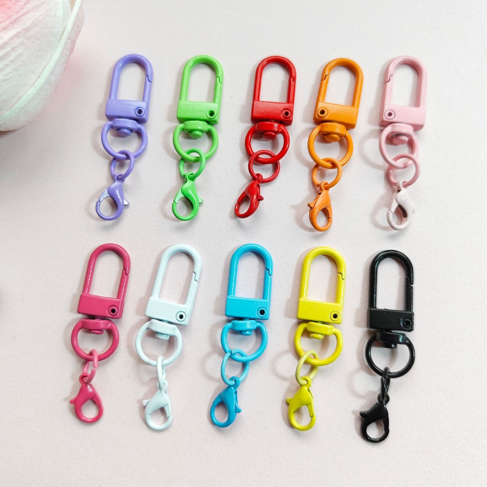Rotating golden keychain, accessory with accessories, doll, pendant, DIY 1