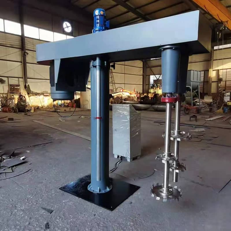 Manufacturer spot high-speed homogeneous hydraulic double-shaft agitator and lifting single-shaft mixing disperser for experiments 2
