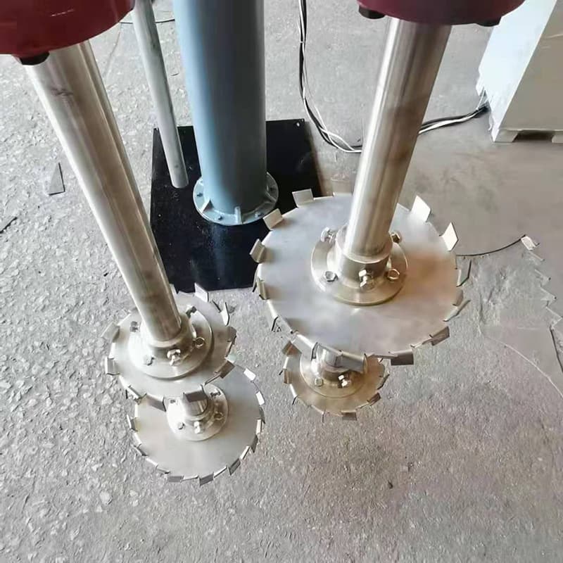 Manufacturer spot high-speed homogeneous hydraulic double-shaft agitator and lifting single-shaft mixing disperser for experiments 3