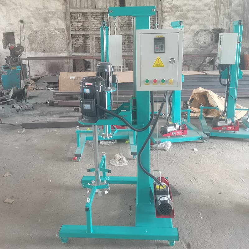 Manufacturer spot high-speed homogeneous hydraulic double-shaft agitator and lifting single-shaft mixing disperser for experiments 4