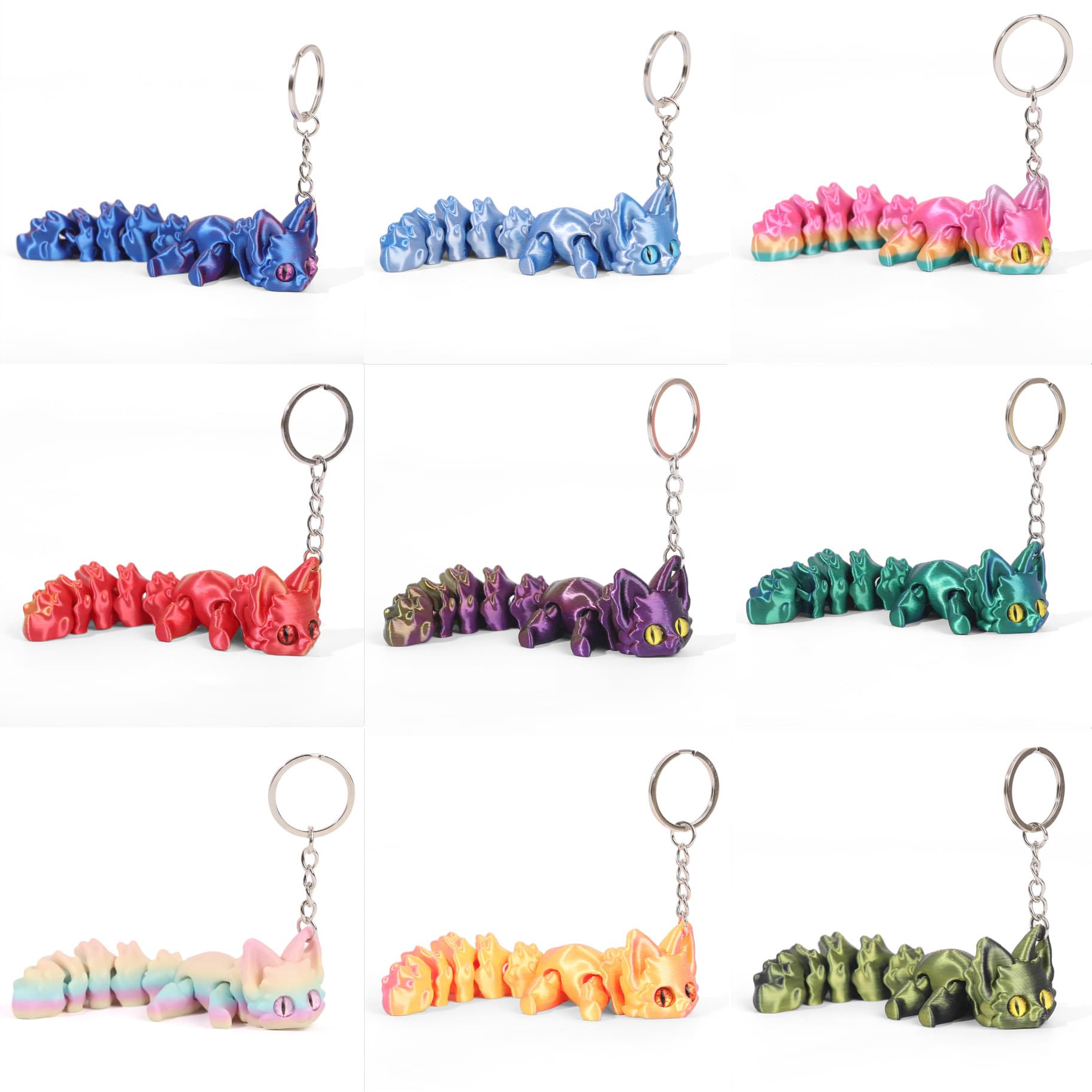 Movable creative keychain, pendant, accessory, 3D 2