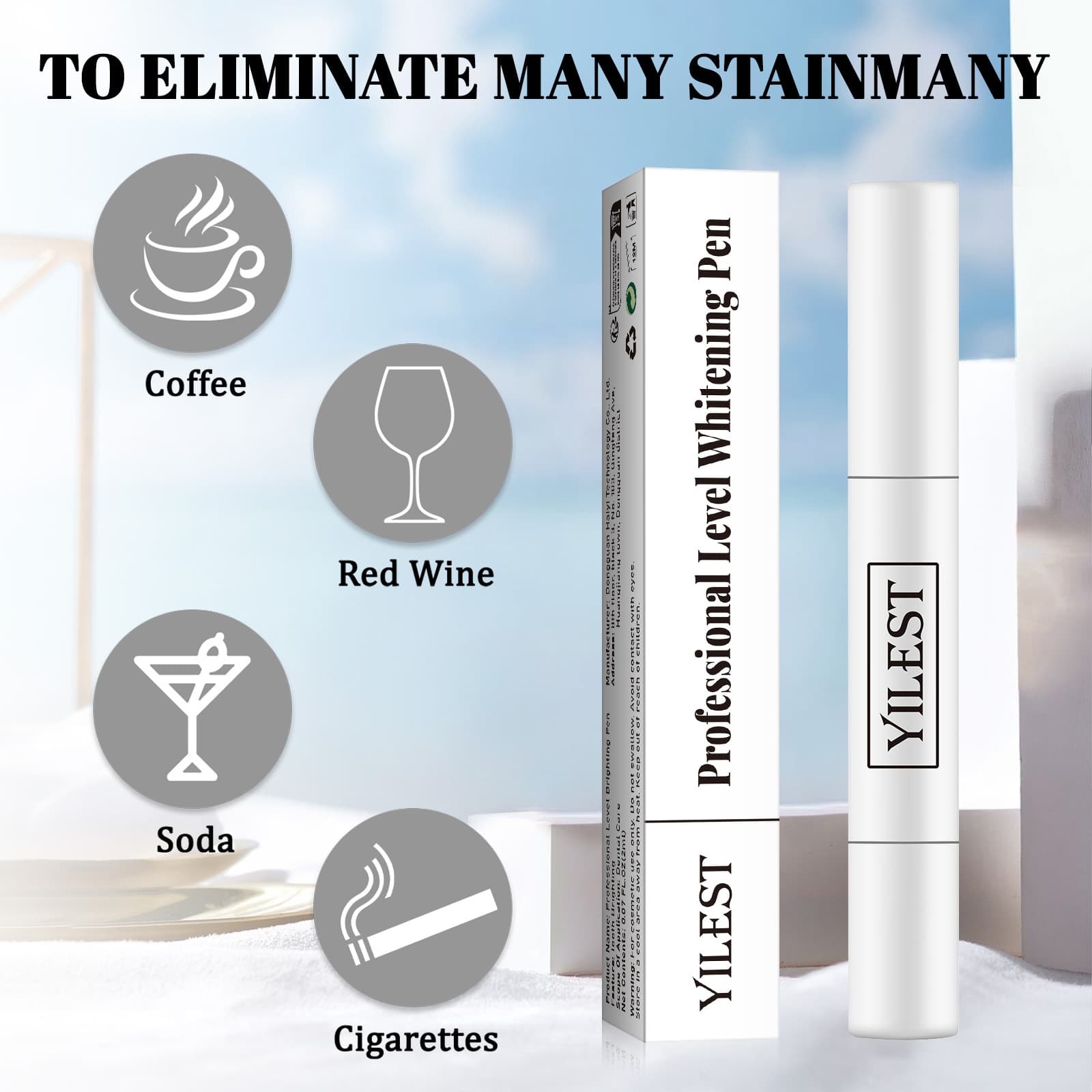 YILEST Whitening Teeth Pen 2ml - Stain & Cavity Prevention 2